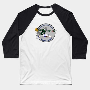 F-14 Tomcat - AIM-54 Phoenix Gotcha... BABY! - Grey Grunge Style Baseball T-Shirt